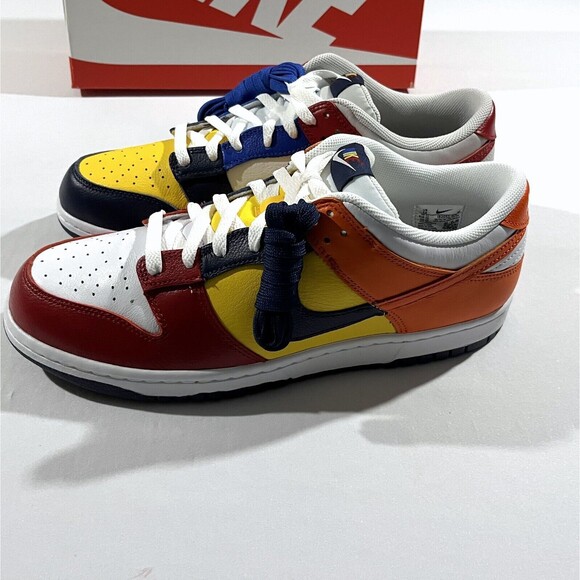 Men's Sz 12 Nike Dunk Low CO.JP QS What The Multicolor Sneakers IB2051 400 NIB - Picture 6 of 10